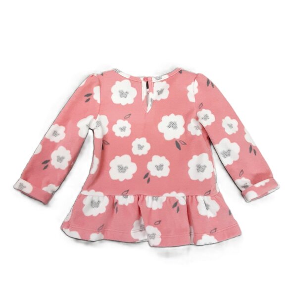 Child of Mine Carters Size 12M Dress/Top Long Sleeve Soft Pullover Button Long - Picture 2 of 9